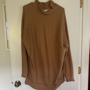 We The Free Camel Knit Sweater Dress